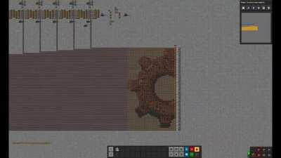 I made a printer that prints in RGB using chips on belts because... why not