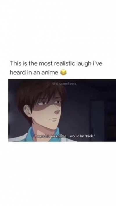 animation failed to describe his laugh