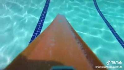 This amazing Hot Wheels track that goes underwater