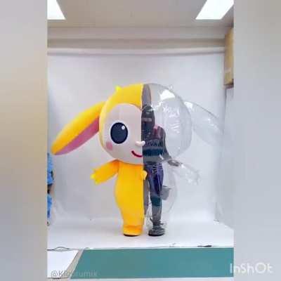 The Inside Workings of a Japanese Mascot Suit