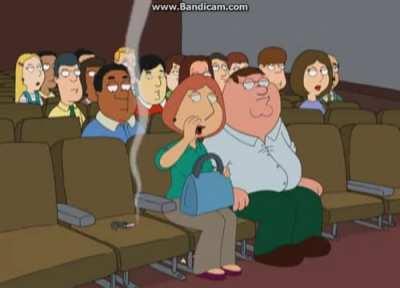 Family Guy - Spider in the Movie Theater