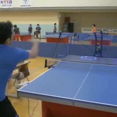 How professional ping pong players train