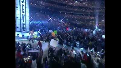 Stone Cold Steve Austin and The Rock make their entrances at Wrestlemania 17 (April 1, 2001). The Commentary has been removed to give an idea how it would have sounded like if Jim Ross and Paul Heyman stayed silent. What you hear here is the pure sounds o