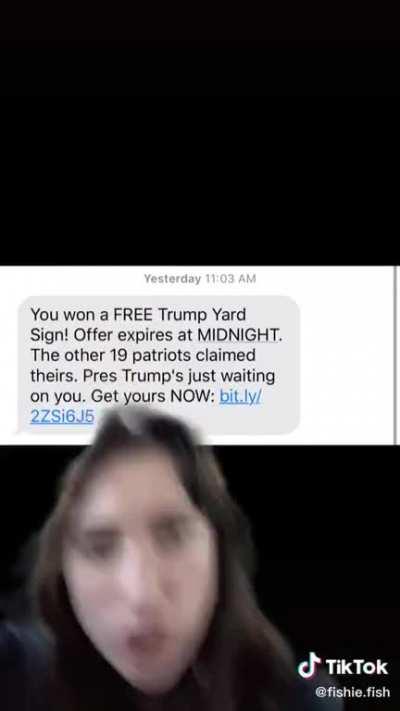 Free Trump yard sign