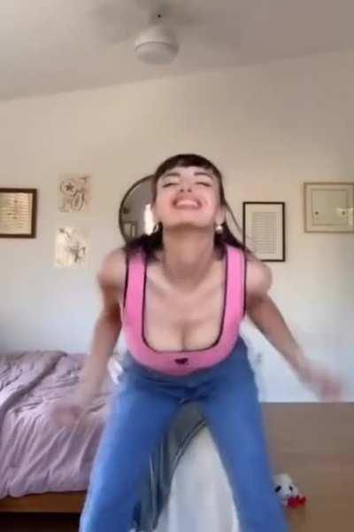 Rebecca Black bouncing tits