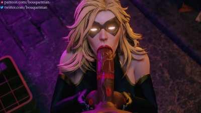 Ms. Marvel sucking dick (bouquetman) [Marvel]