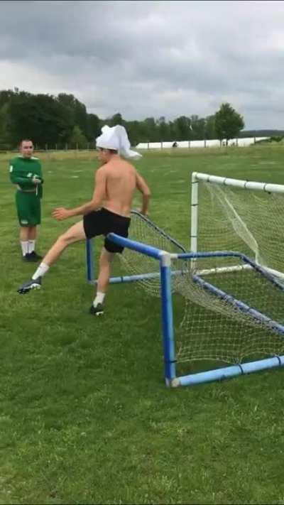 WCGW Jumping two goal posts