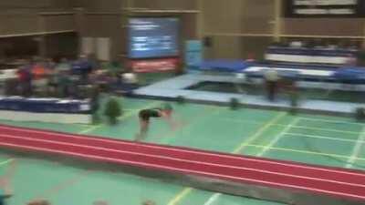 An impressive tumble by gymnast Kristof Willerton.