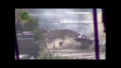 Tank firing at camera