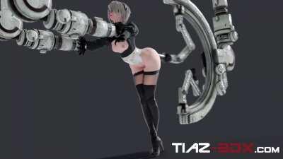 2B with a fucking machine, (TIAZ-3DX) [NieR: Automata]