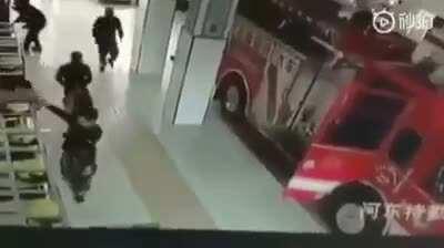 WCGW going with waxed floors in a firehouse.