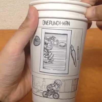 OnePunchMan cups animation