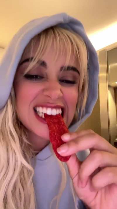 Camila eating candy | TikTok 8/26/24