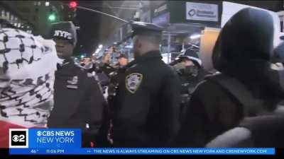 Huge pro-Palestine protest at Grand Central Station in New York