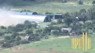 Drone footage by the Ukrainian Special Unit 