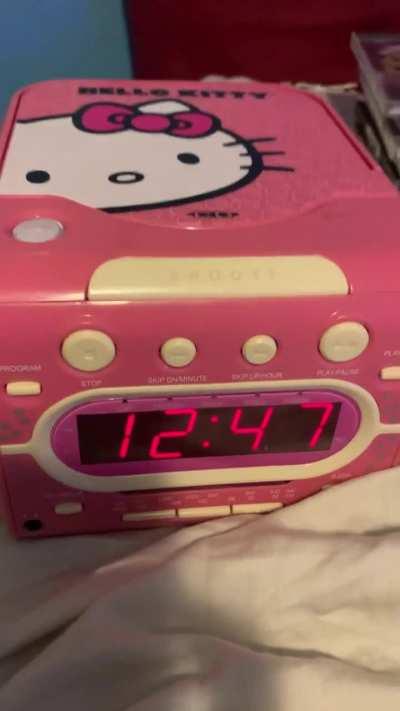 Y’all the first ever people to hear ride the fire be played on a hello kitty CD player