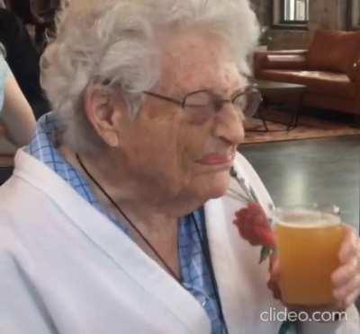 94 Year old Grandmother tries a craft beer for the first time