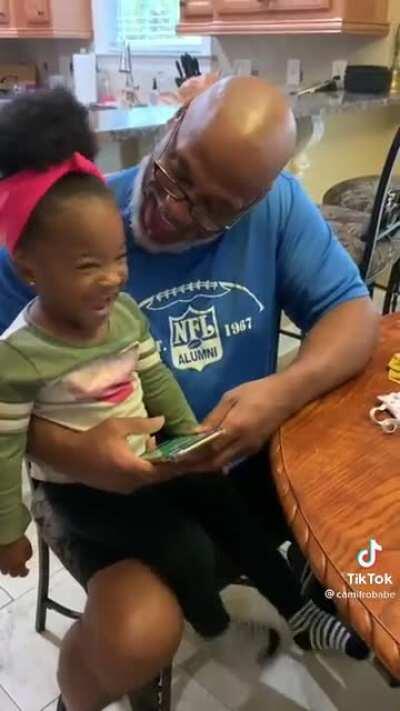 Grandpa lovin his grandbaby