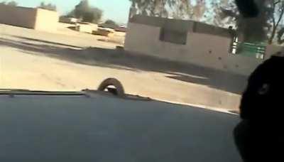 US troops maneuver and kills some insurgents during an ambush (Fallujah 2004, enemy visible)