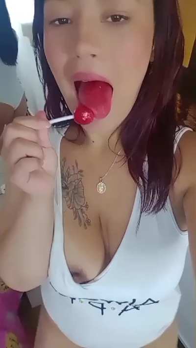 I want to suck your cock like this sucker 🍭🔥