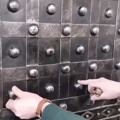 The way this safe is unlocked.