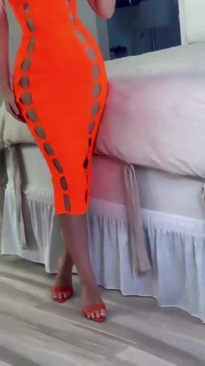 Orange dress