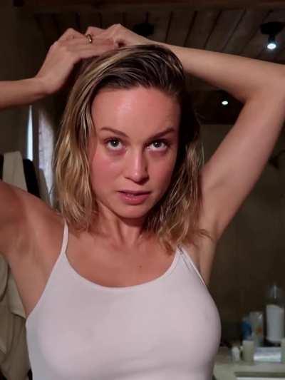 Brie Larson braless yet again