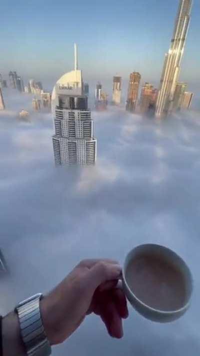 What the view from this apartment in Dubai looks like