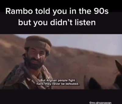 Rambo knew it