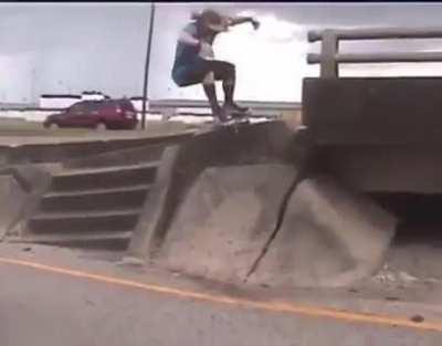 WCGW skating on an exit ramp