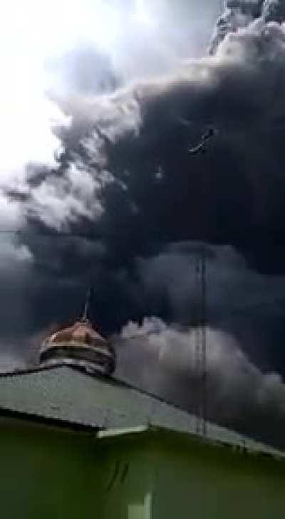 The volcano in Indonesia is going to erupt...