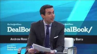 Andrew Sorkin surprisingly good questions to Mary Barra over unfair subsidies