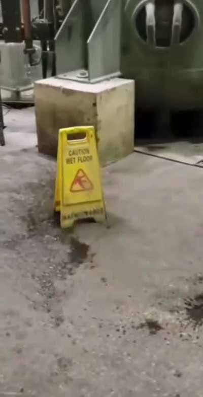 My wet floor people need me