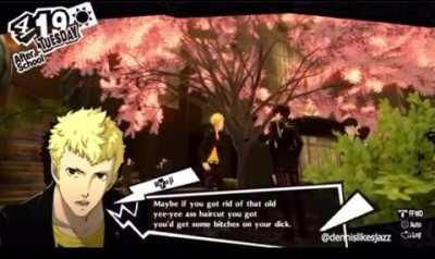 Ryuji roasts Joker (credit @dennislikesjazz on Instagram)