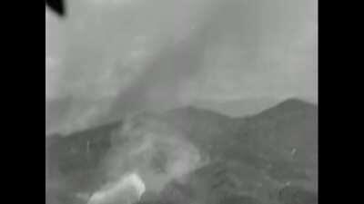 Strafing North Korean Targets III [Korean War b/w]