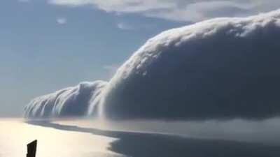 Roll clouds over Lake Michigan