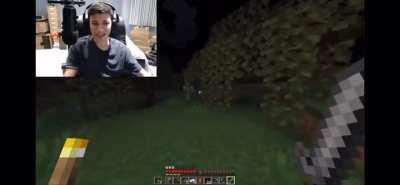 From the video “I get shocked when I lose hearts in Minecraft...” by Dream