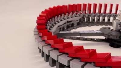 This Lego domino ring (by JK Brickworks on YouTube)