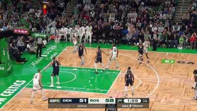 [Highlight] Celtics get 5 chances to score in a possession; Jamal Murray spins in a contested layup in transition off the miss