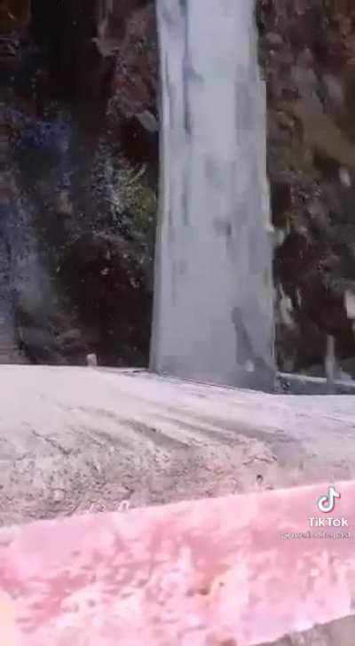 Opening a dam gate after it was shut for many years