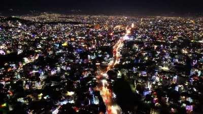 🔥 Kathmandu during Tihar - Drone shots 4K : Nepal