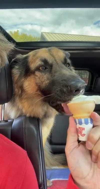 Since it was surprisingly warm for our Thursdate, he said he’d rather have ice cream than a pup cup