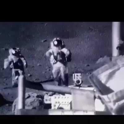 The outtakes of NASA astronauts trying to walk on the moon