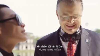 U.S. ambassador to Vietnam Dan Kritenbrink just released this rap song to wish everyine in Vietnam a Happy Lunar New Year.