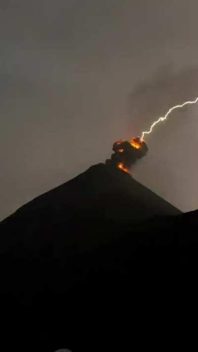 Zyada kuch nahi, when lightning strikes an erupting volcano 