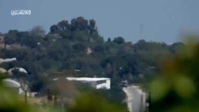 Hamas Kornet ATGM strike on a IDF Jeep-North Gaza Strip (12 May 2021)