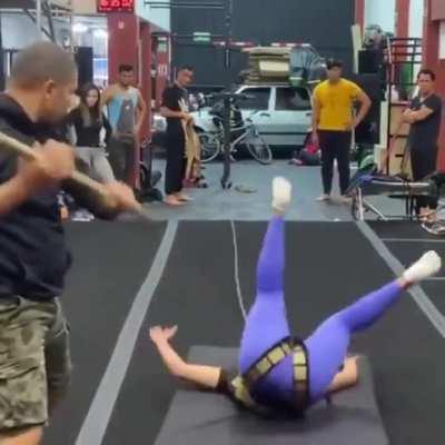 Convincingly real stunt training for an action film