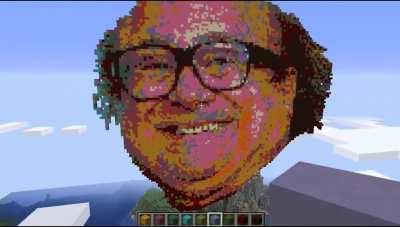 made Danny Devito on minecraft, I've put all my love in this