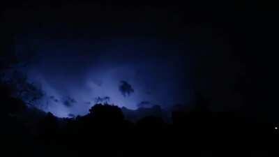 Crazy lightning in Rotorua last night