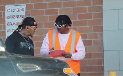 Gay parking lot prank